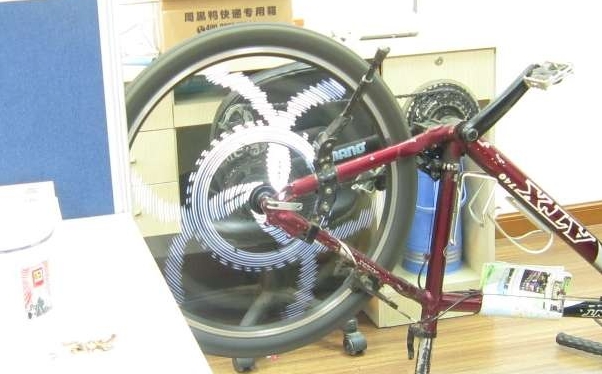stm8s103 + TM1812做的自行车轮POV【原理