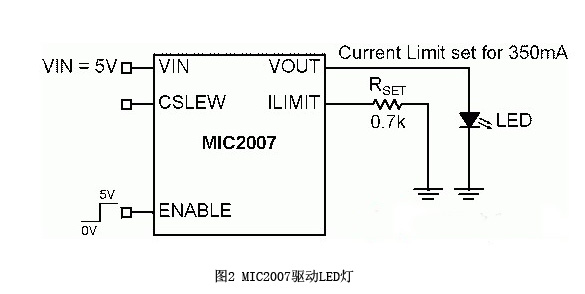 MIC2007驱动LED灯