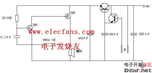 水位报警器原理图