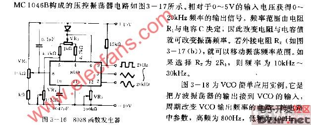 8038函数发生器电路图