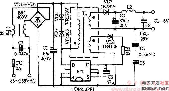 5v电源电路