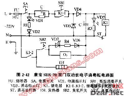 ytd 368消毒柜电路图