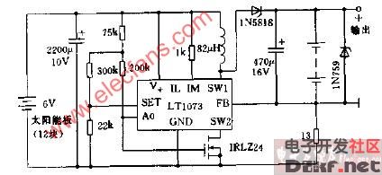 太阳能电池快速充电器电路图