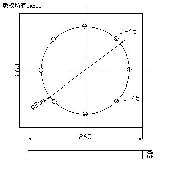 圆周孔循环--加工中心编程实例,解决方案