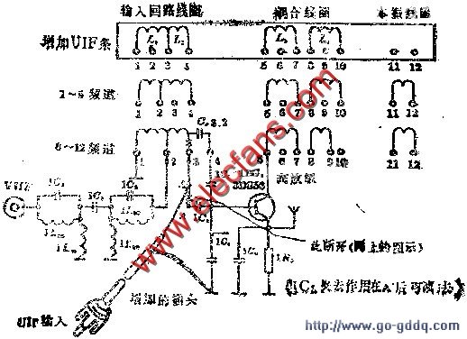 改装kp-12型高频头接收全频道电路图