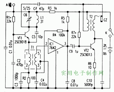 本文介绍的调频接收机利用超再生调频接收原理,因采用了高增益微型