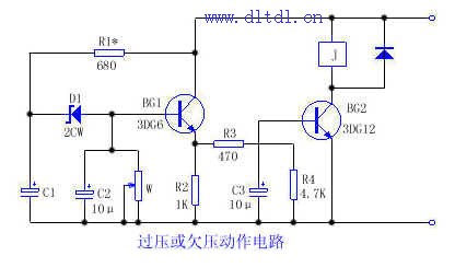 过压或欠压动作电路