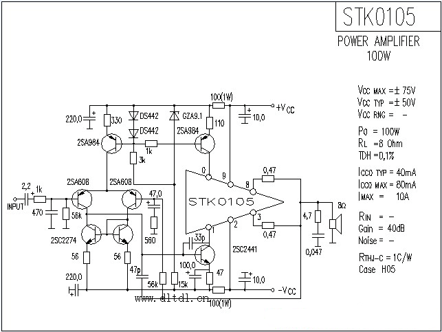 能否看出要用多少伏 变压器功放参数模块stk4152