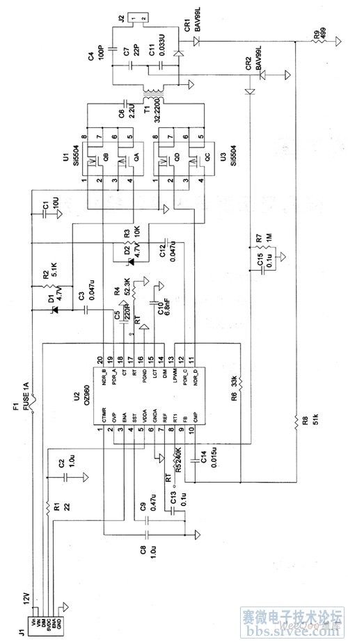 液晶显示器高压板维修代换实例_电子设计应用