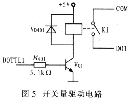 vq1为npn三极管,工作在oc方式下单片机控制vq1以驱动继电器的线圈