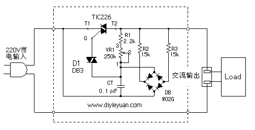 tic226调光电路原理图