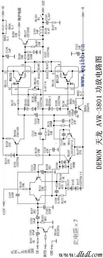 天龙4700功放接线图图片