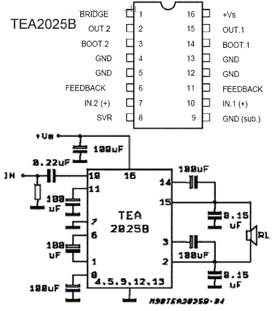 tea2025b电路图图片